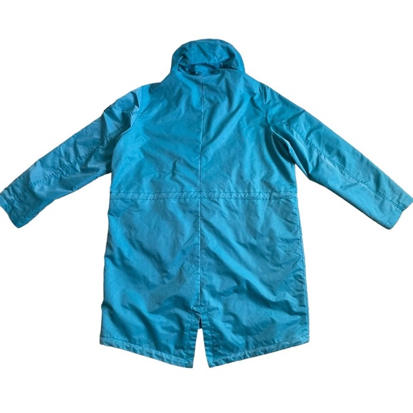 Guess Men’s Fluid Nylon Parka Coat Jacket Size XXL Blue Shore Zip Snap Hoodie - Picture 9 of 16